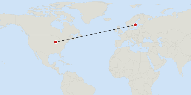 Stockholm → Chicago