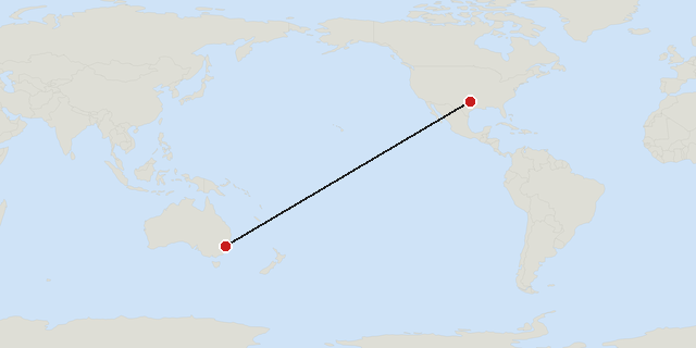 Dallas → Sydney