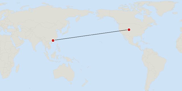 Denver → Guangzhou