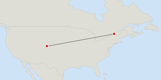 Denver → Montreal