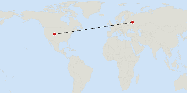 Denver → Moscow