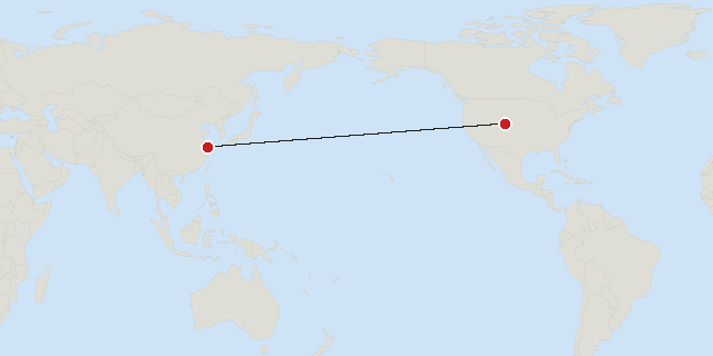 Denver → Shanghai