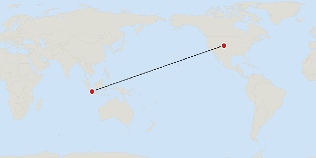 Denver → Tangerang