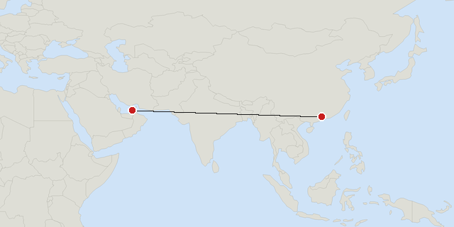 Guangzhou → Dubai