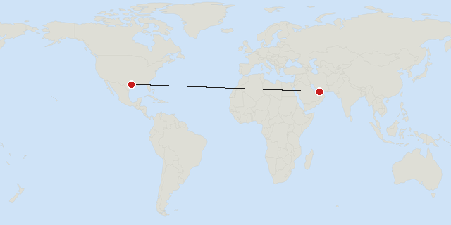Dubai → Houston