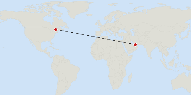 Dubai → Montreal