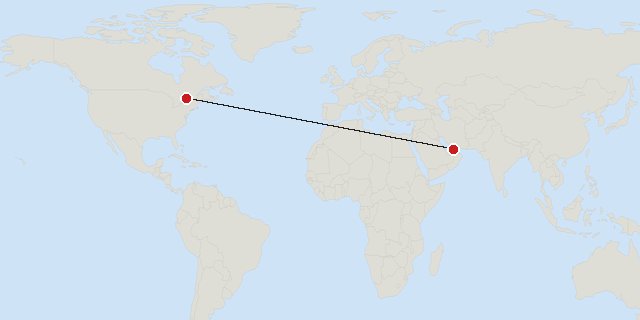 Dubai → Ottawa