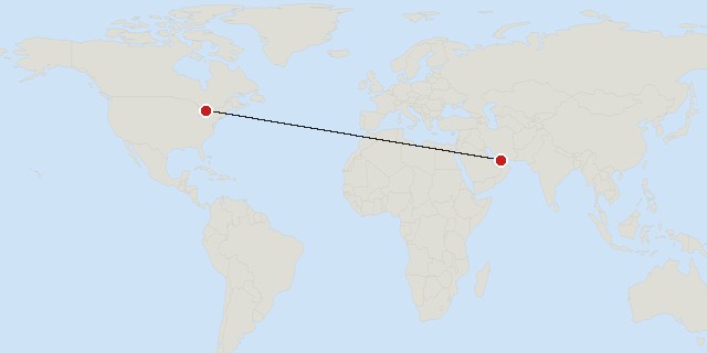 Dubai → Toronto