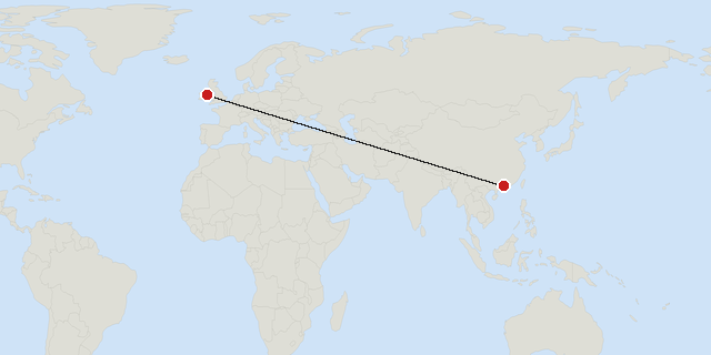 Dublin → Guangzhou
