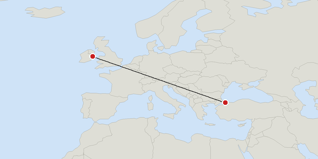 Dublin → Istanbul