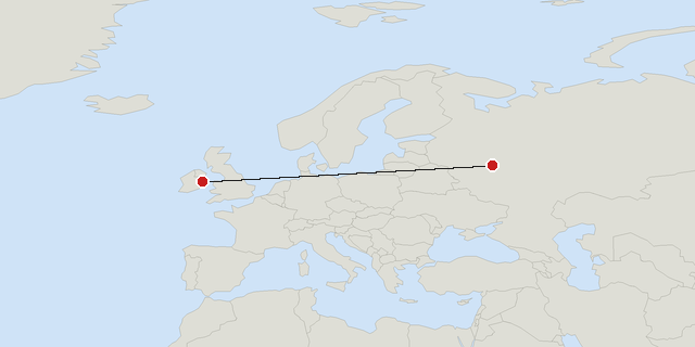Dublin → Moscow