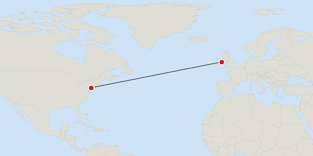 Dublin → Philadelphia