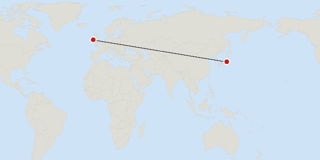 Dublin → Tokio