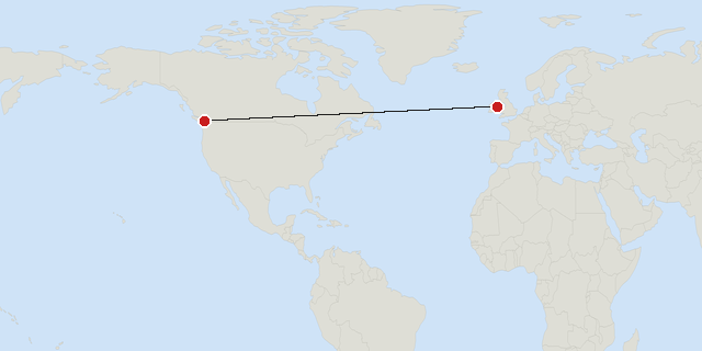 Dublin → Vancouver
