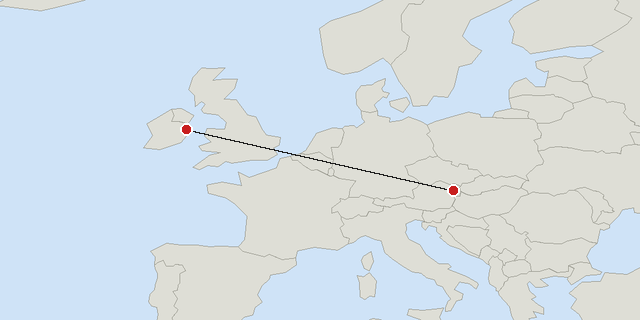 Dublín → Viena