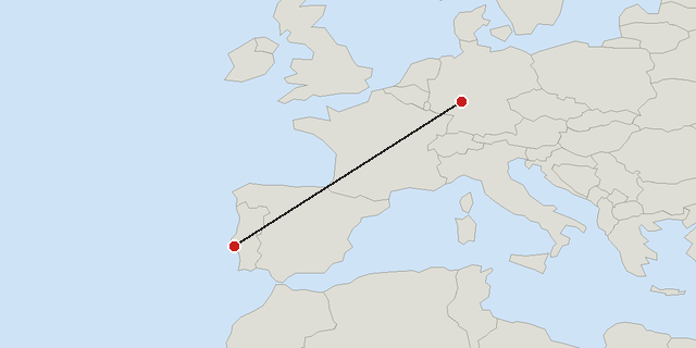 Frankfurt → Lisbon