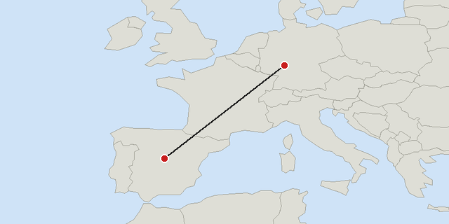 Frankfurt → Madrid