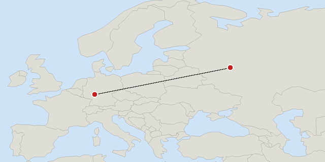 Moscú → Frankfurt