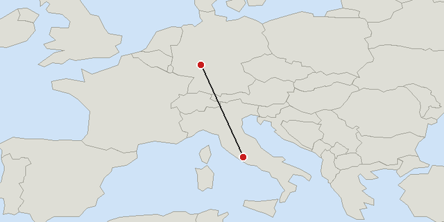 Frankfurt → Rom