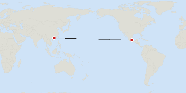 Mexico → Guangzhou