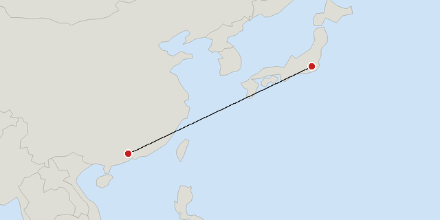 Tokyo → Guangzhou