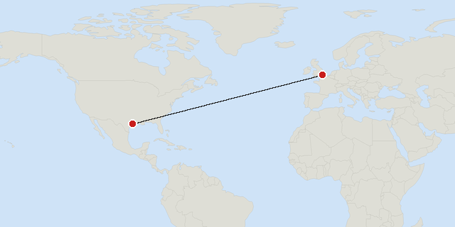 Houston → London