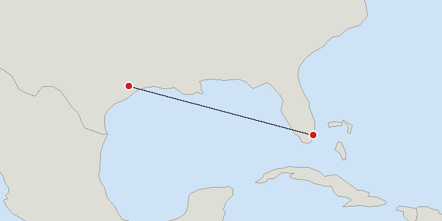 Miami → Houston