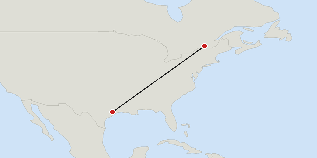 Houston → Montreal