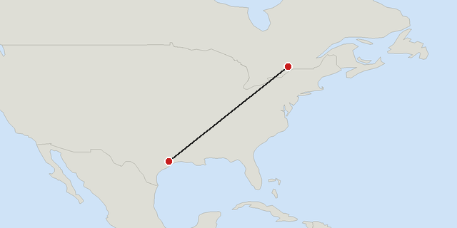 Houston → Ottawa