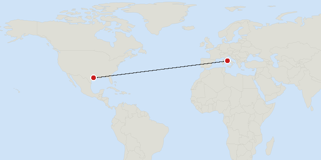 Houston → Rome