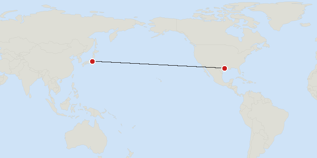 Tokyo → Houston