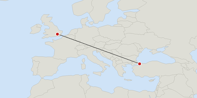 London → Istanbul