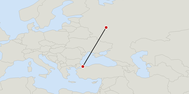 Moskou → Istanbul