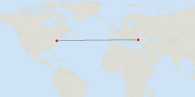 Philadelphia → Istanbul