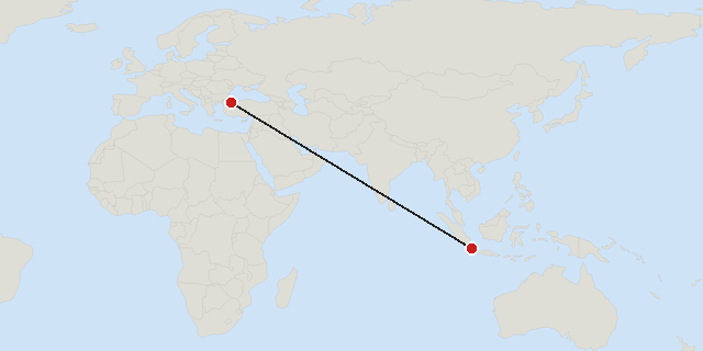 Tangerang → Istanbul