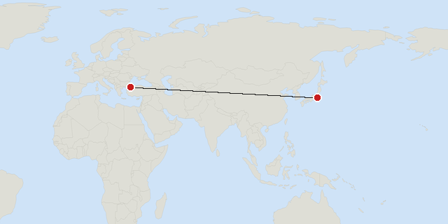 Tokyo → Istanbul