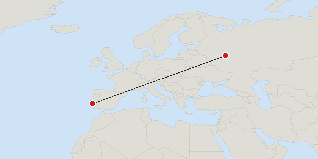 Lisbon → Moscow