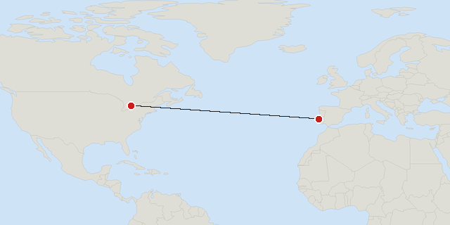 Lisbon → Toronto