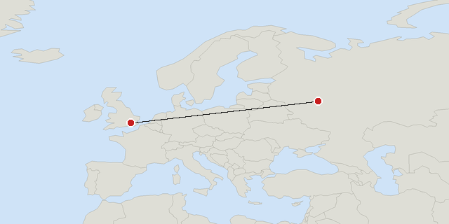 Moscow → London