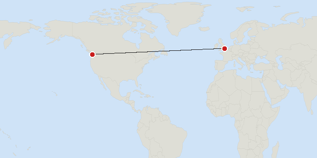 London → Seattle