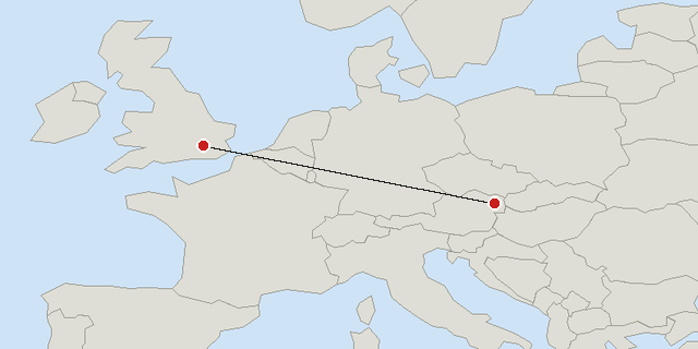 London → Wien