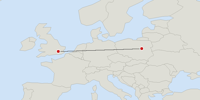 London → Warsaw