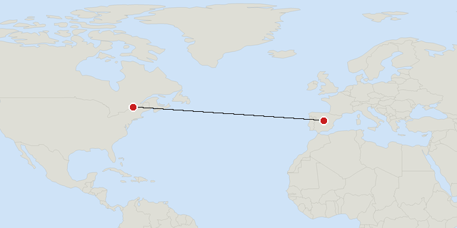 Madrid → Montreal