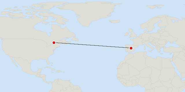 Madrid → Ottawa