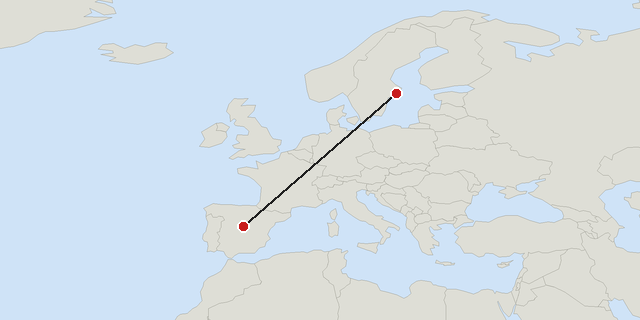 Madrid → Stockholm