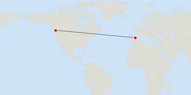 Madrid → Vancouver