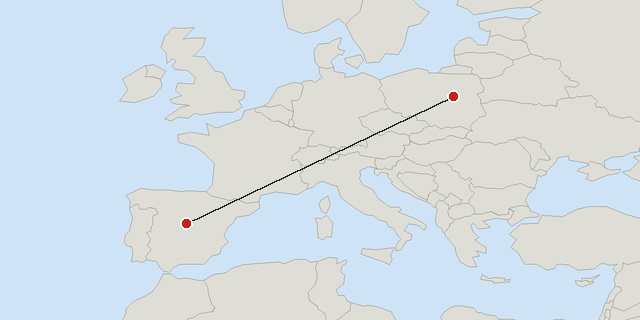 Madrid → Warschau