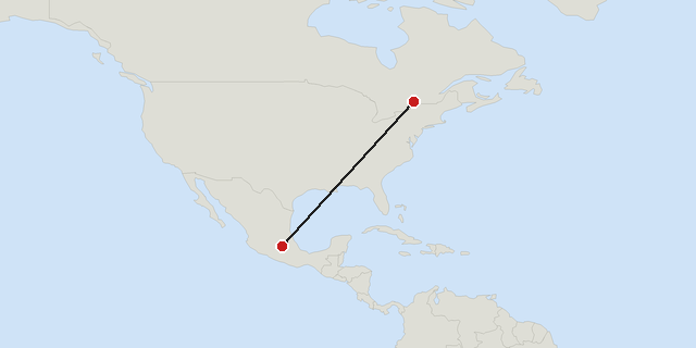 Mexiko → Ottawa