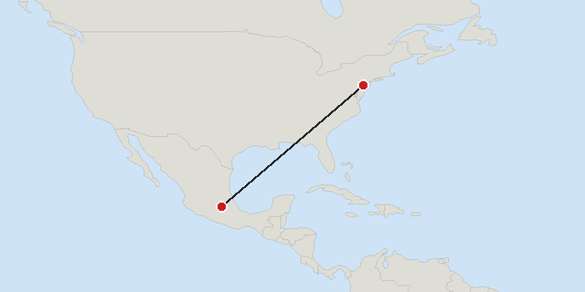 Mexico → Philadelphia