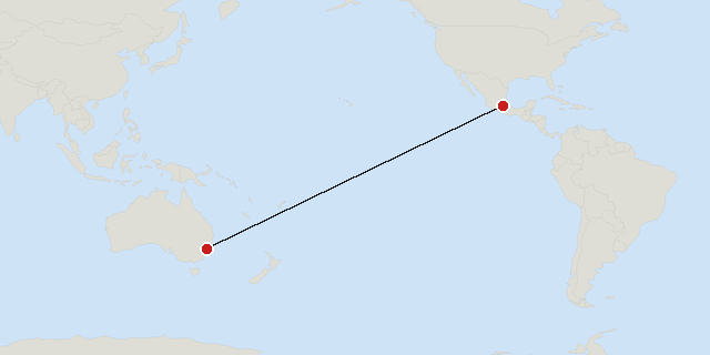 Mexico → Sydney